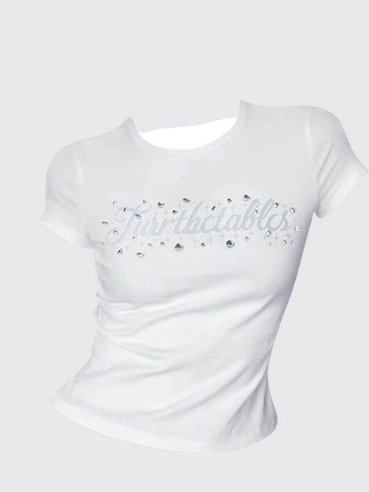 American Sweetie White Short Sleeve T-Shirt