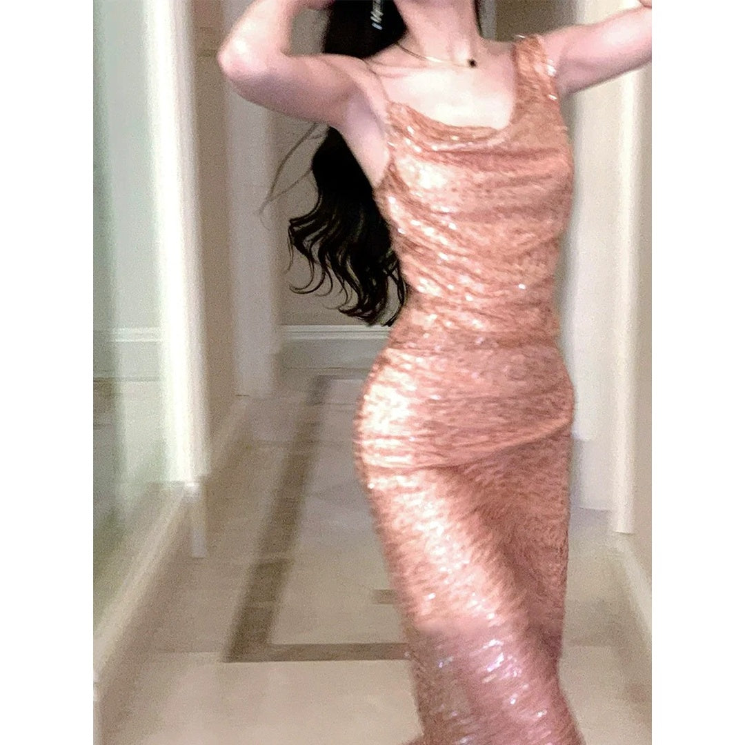 Luxury Sequin High-End Gown Dress