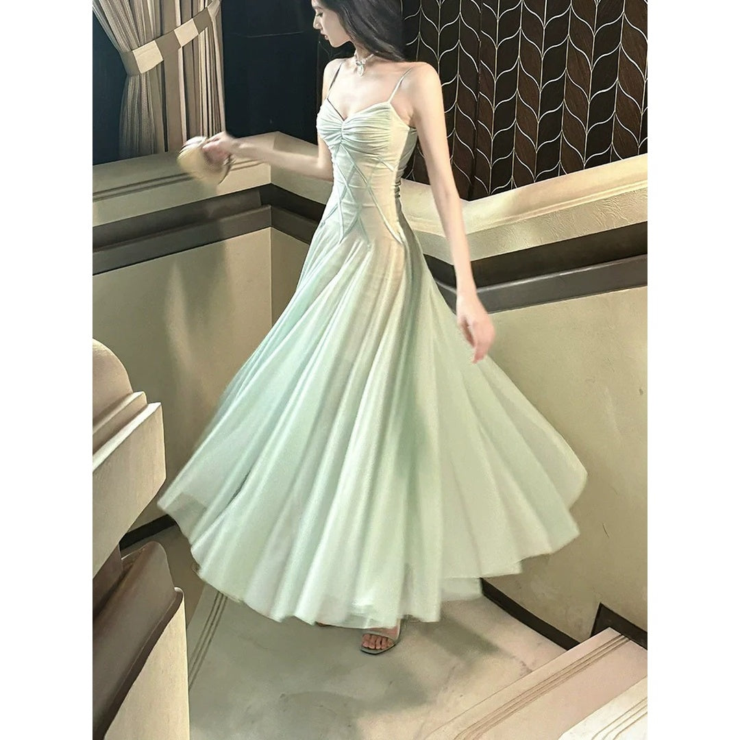 Green Tulle Fairy Gown Prom Dress