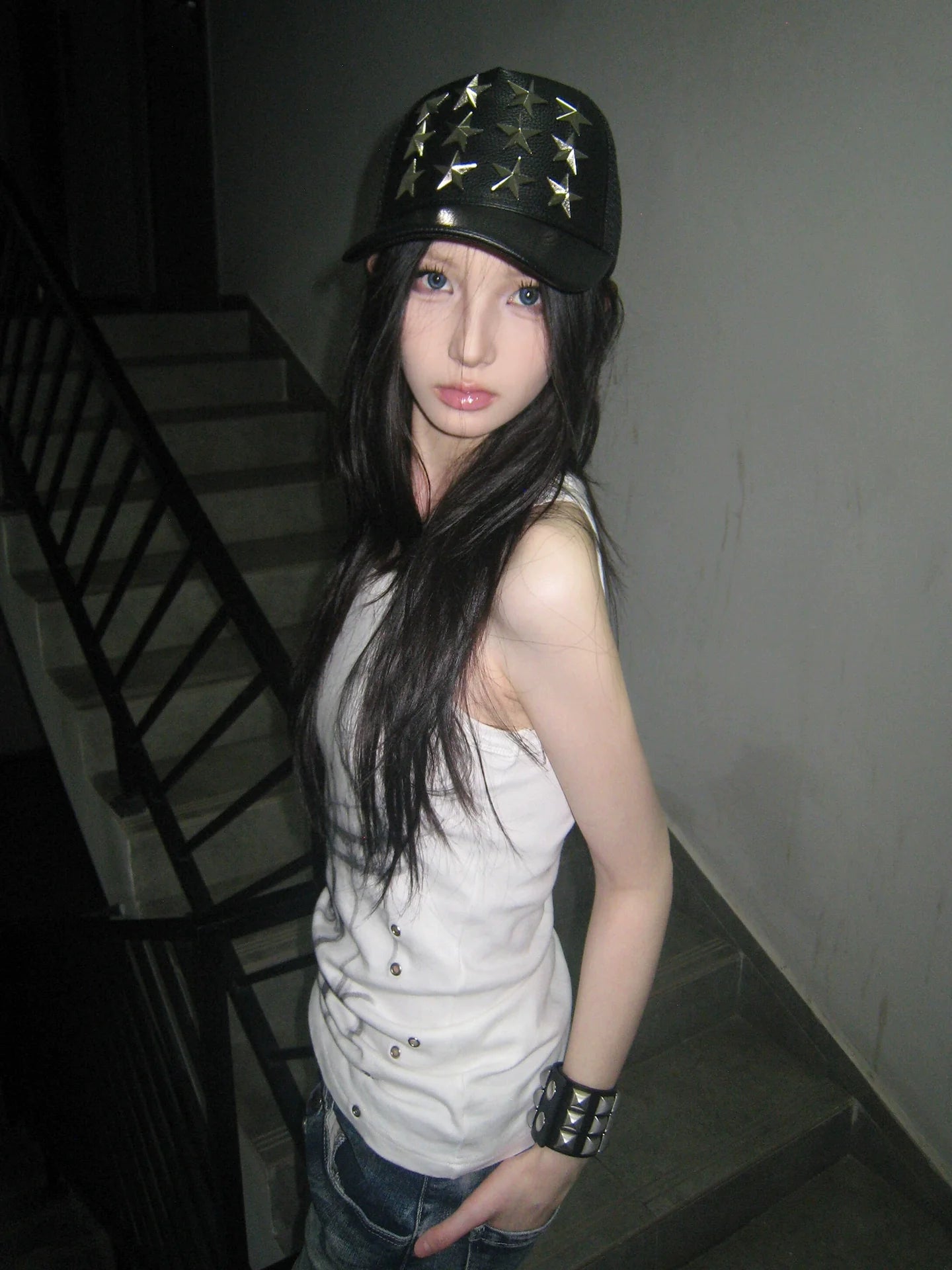 Punk Visual Sleeveless Vest