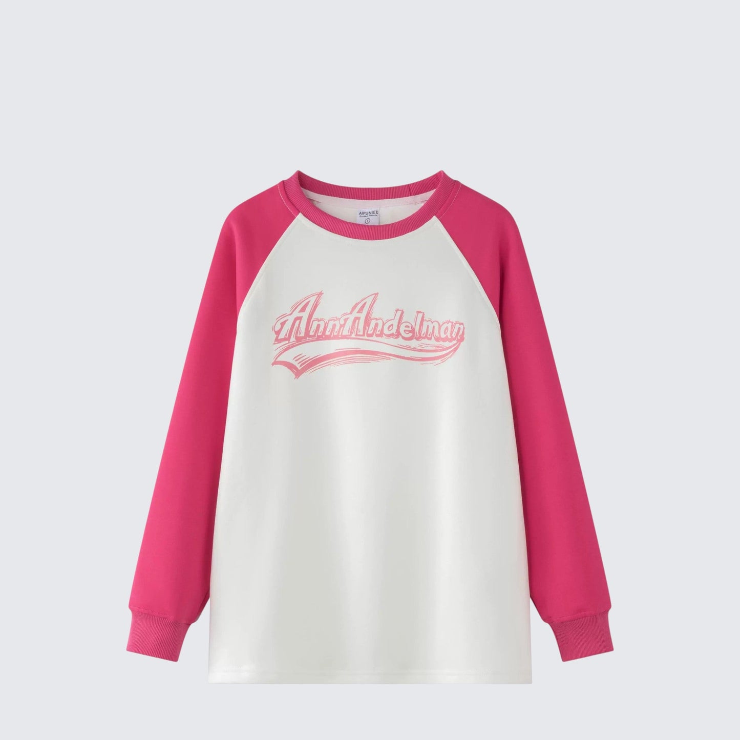 Vintage Raglan Letter Print Tee