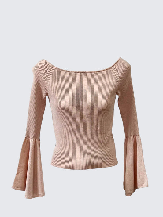 Sweet Off Shoulder Knit Top