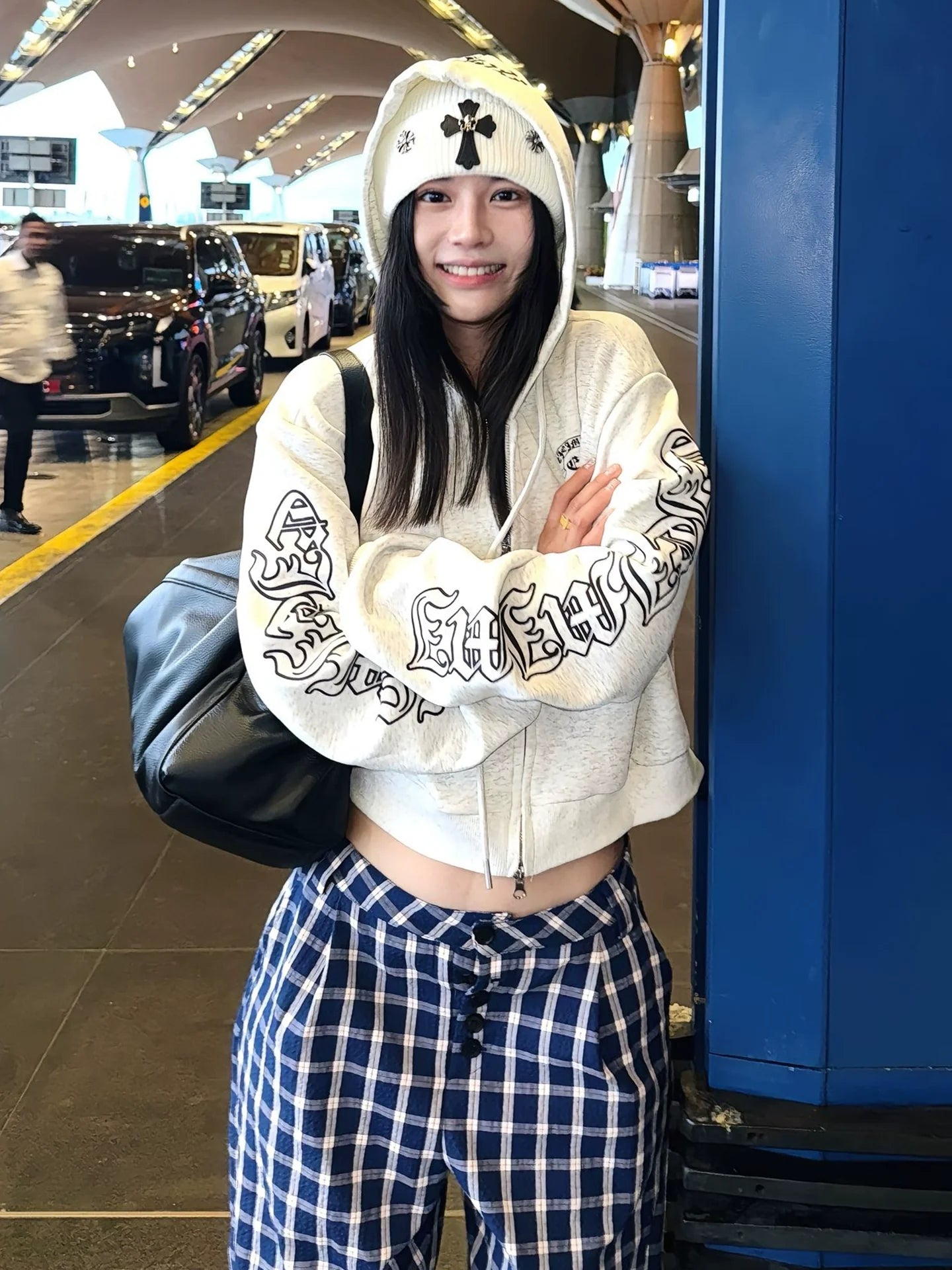 American Gothic Cropped Hoodie