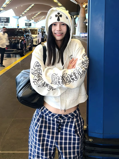 American Gothic Cropped Hoodie