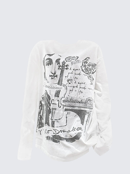 American Street Graffiti Long Sleeve Tee