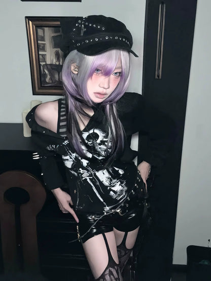 Y2K Black Castle V Tee