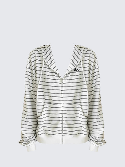 Vintage Striped Hoodie