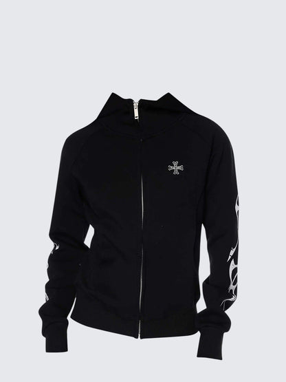 Vintage Girl Hooded Cardigan