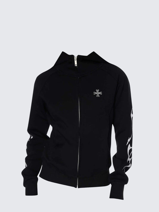 Vintage Girl Hooded Cardigan