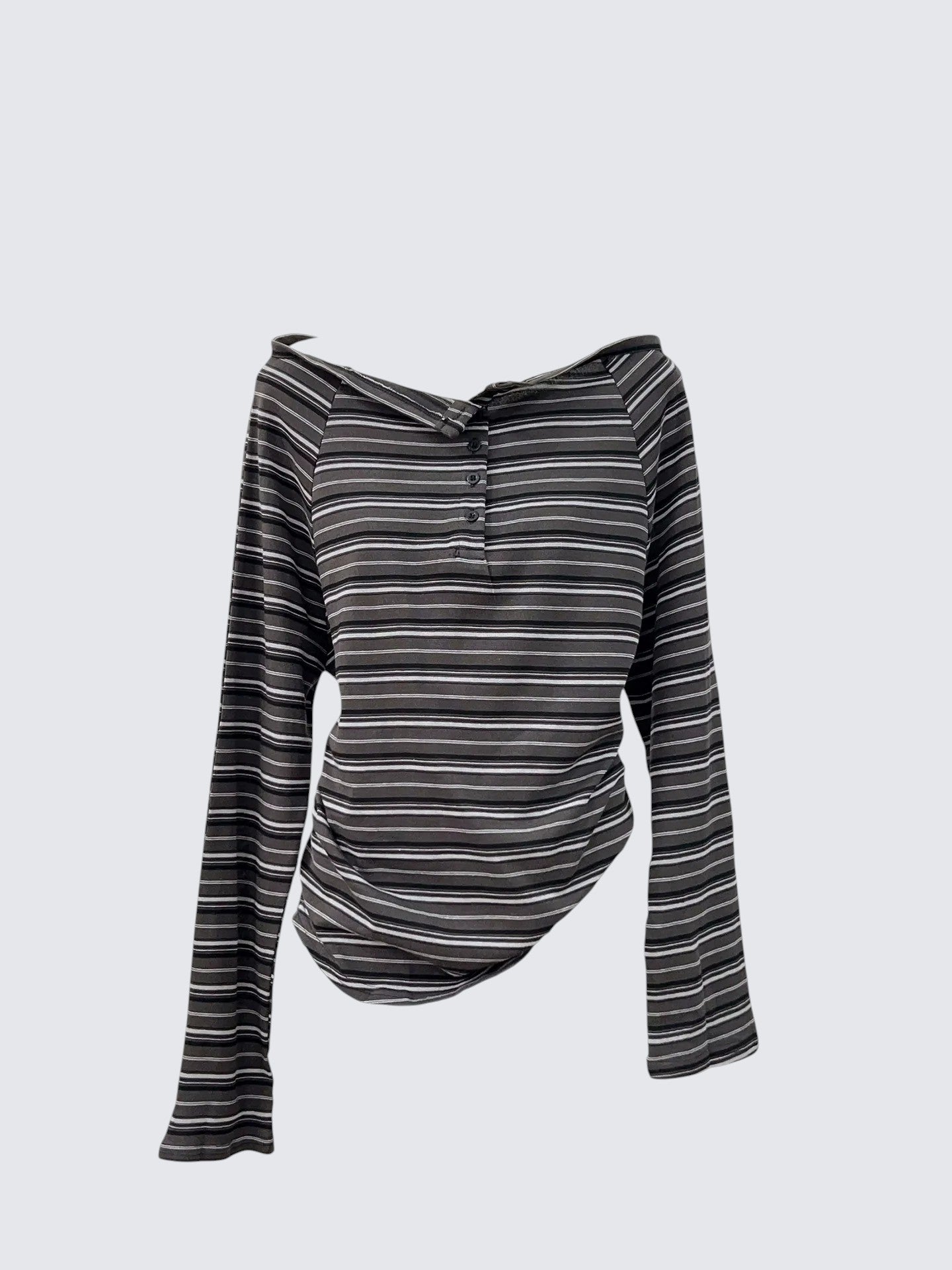 Off Shoulder Stripe Tee Women