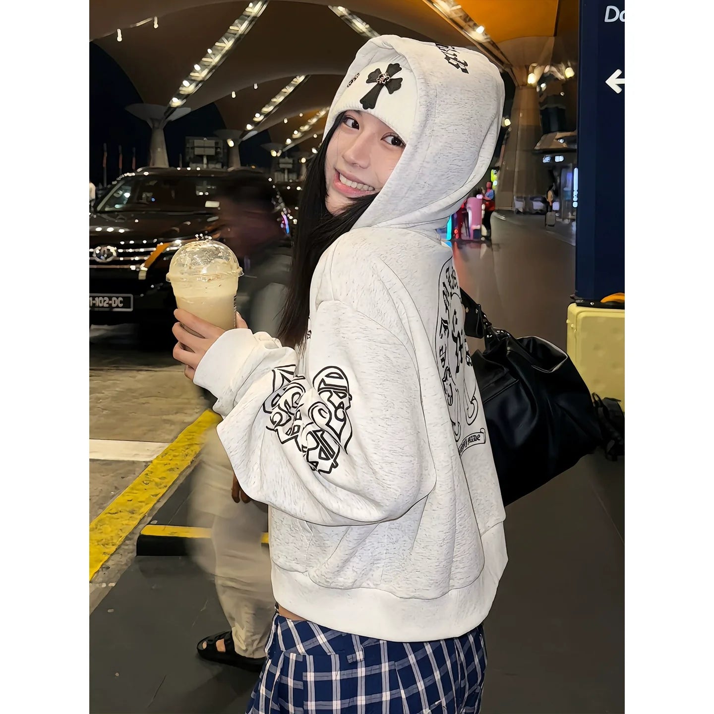 American Gothic Cropped Hoodie