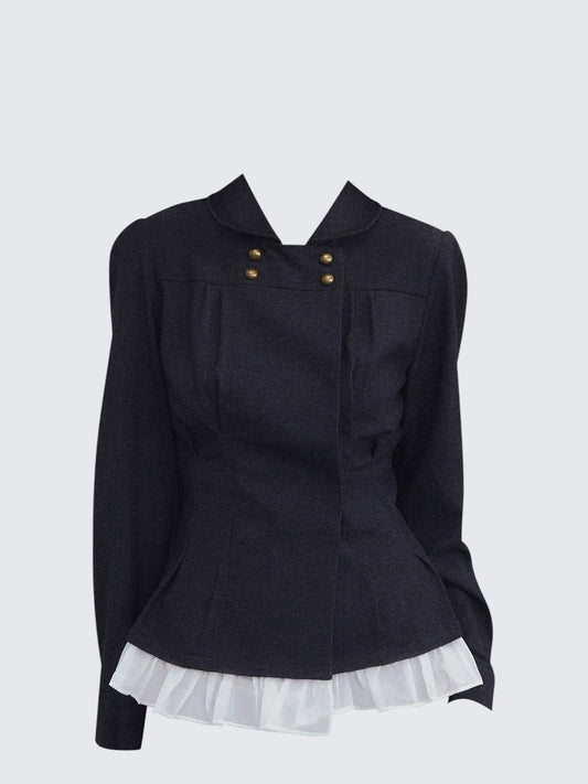 Vintage Double Breasted Denim Shirt