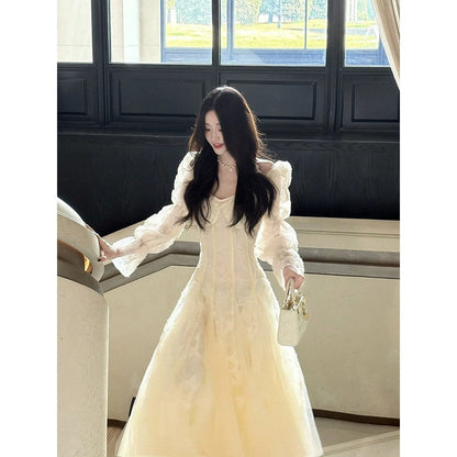 Tulle Lace Butterfly Gown Dress