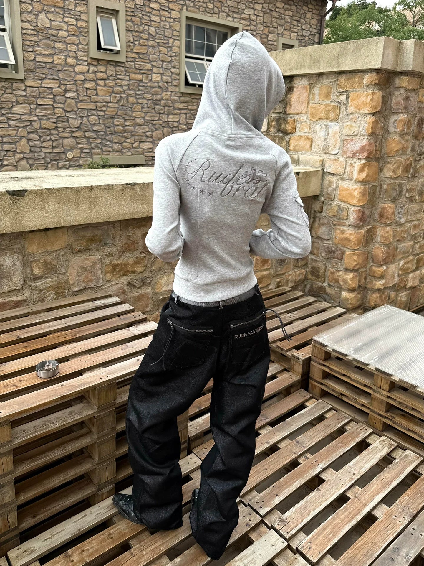 Y2K Patchwork Leopard Hoodie Jacket for Early Autumn