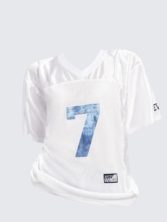 American Street Number Print Tee