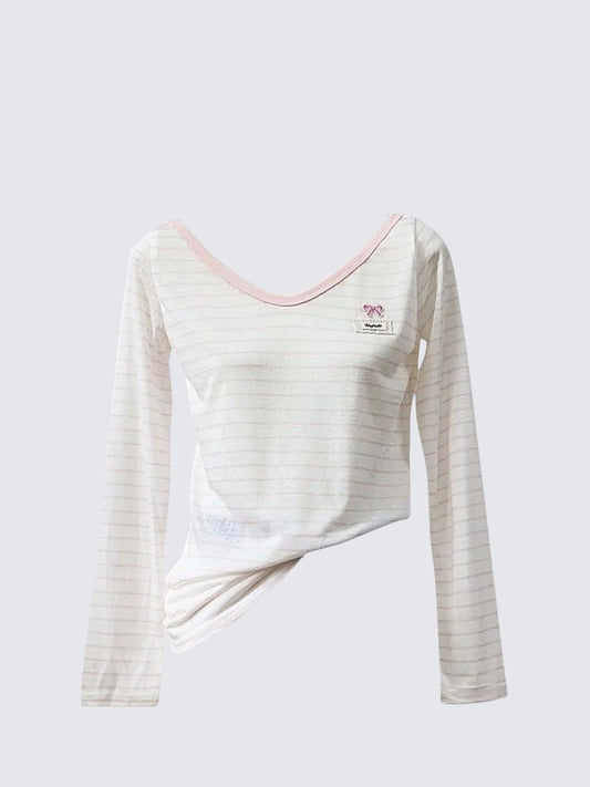 Striped Sun Protection Tee Women