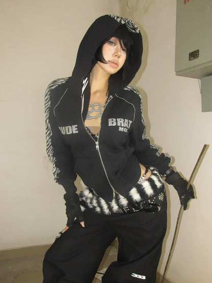 Visual Kei Black Tiger Hoodie
