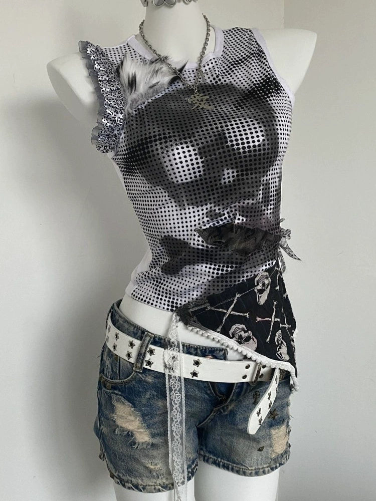 Polka Dot Vintage Retro Y2K Tank Top