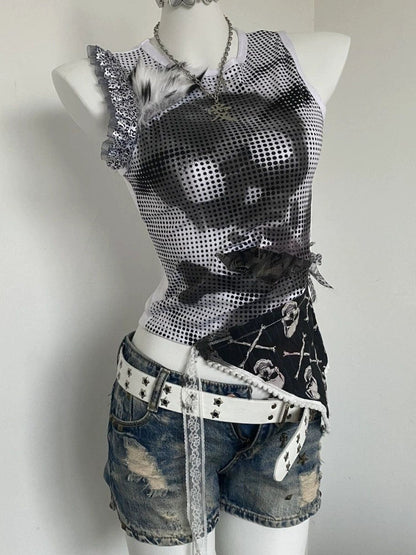 Polka Dot Vintage Retro Y2K Tank Top