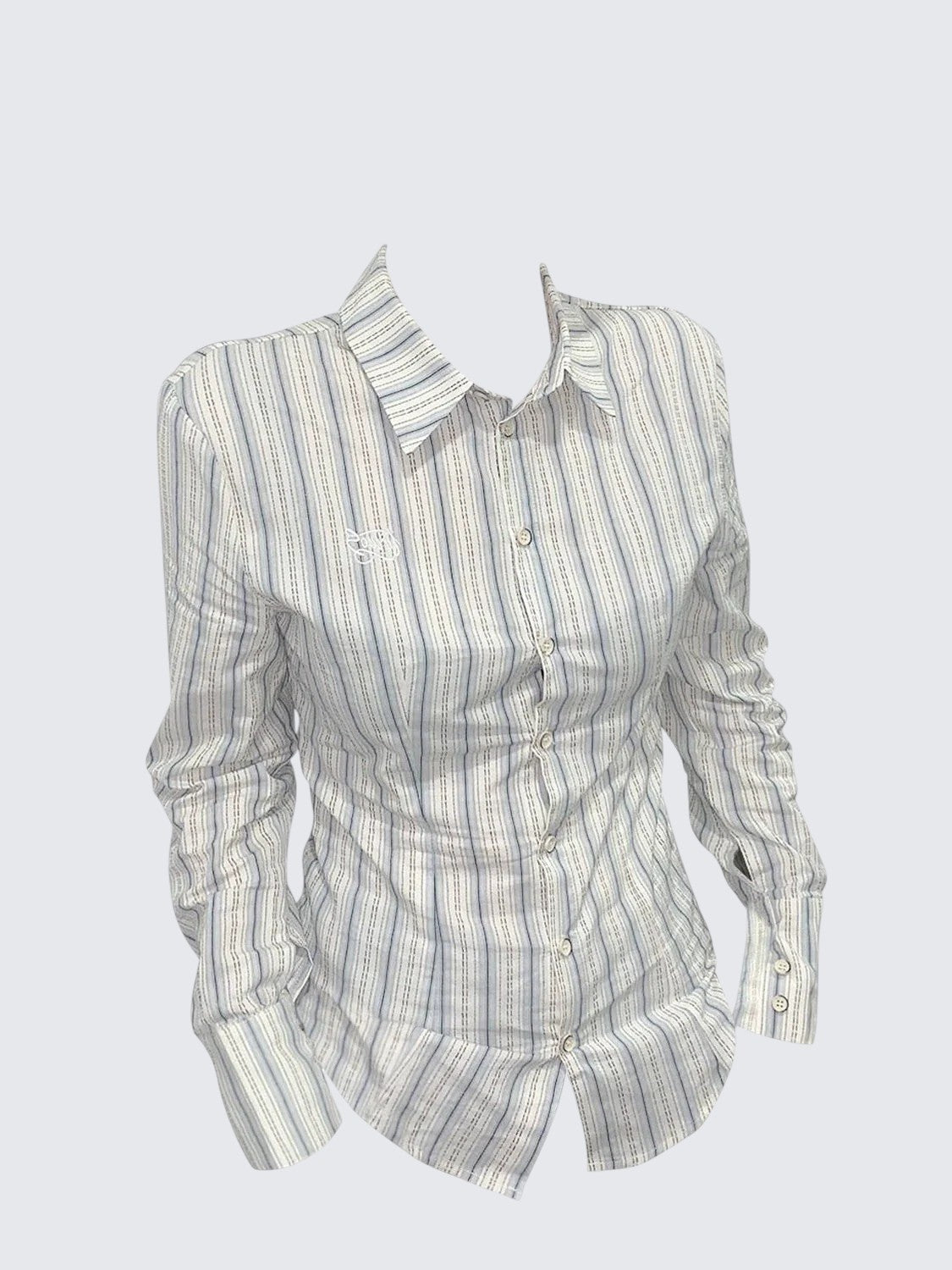American Edgy Striped Slim-Fit Shirt