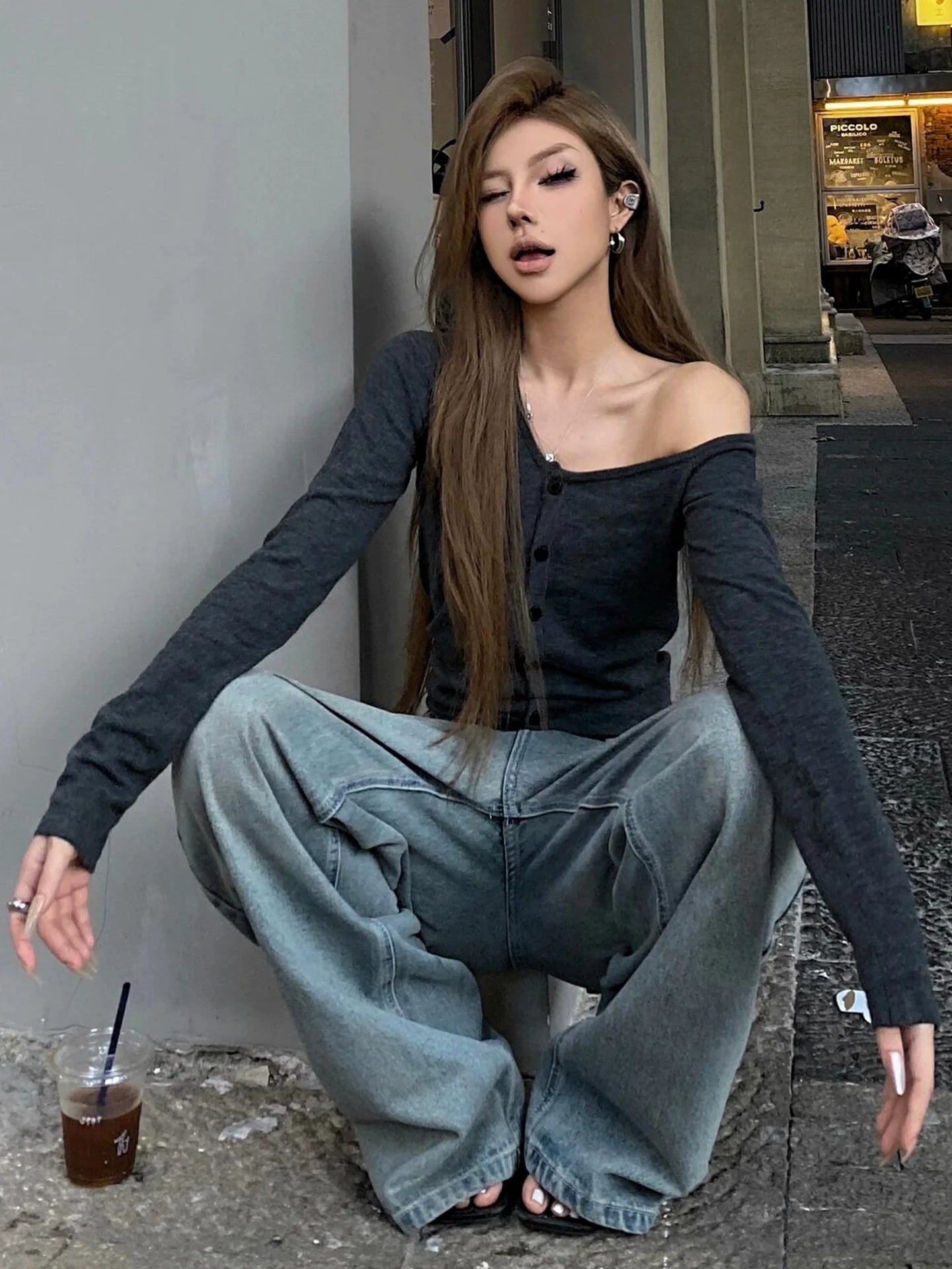 Relaxed Asymmetrical Knit