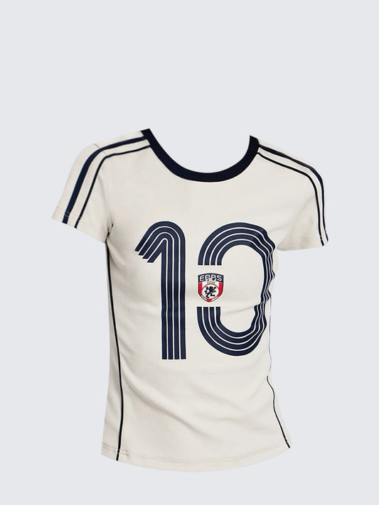 Colorblock Number Sport Tee