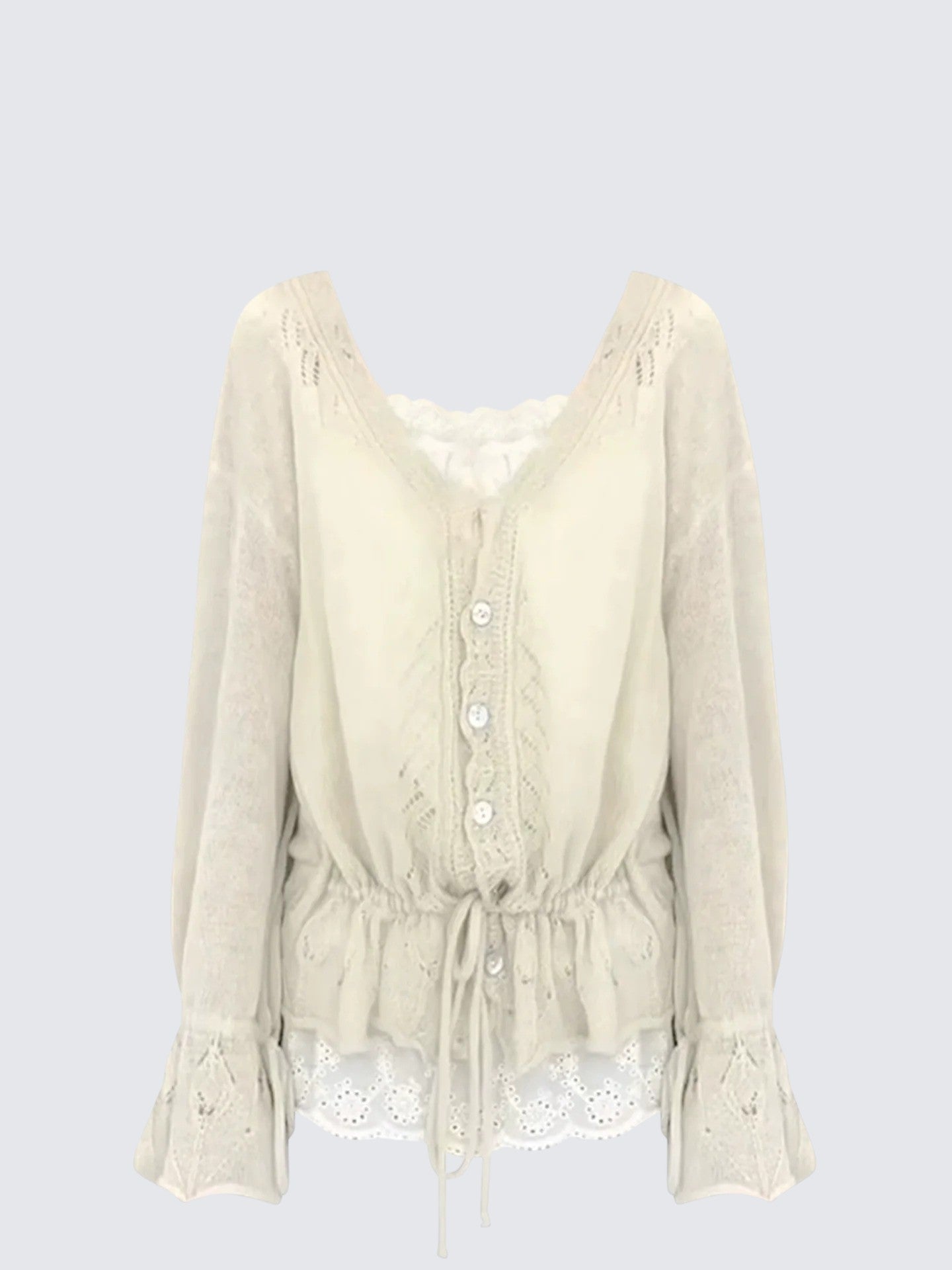 Crochet Lace Cardigan Women