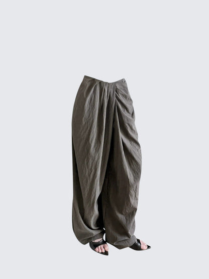 Korean Lazy Brown Loungewear Pants