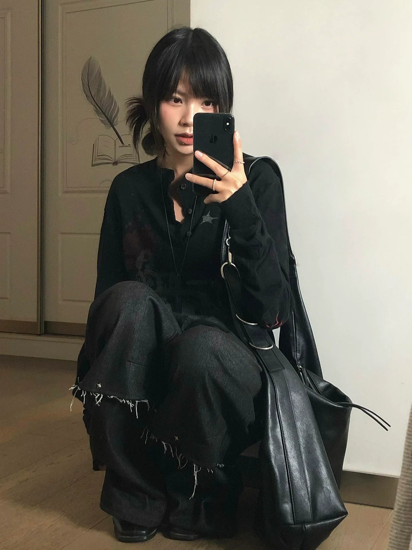 Retro Henley Long Sleeve Tee Vintage Wash