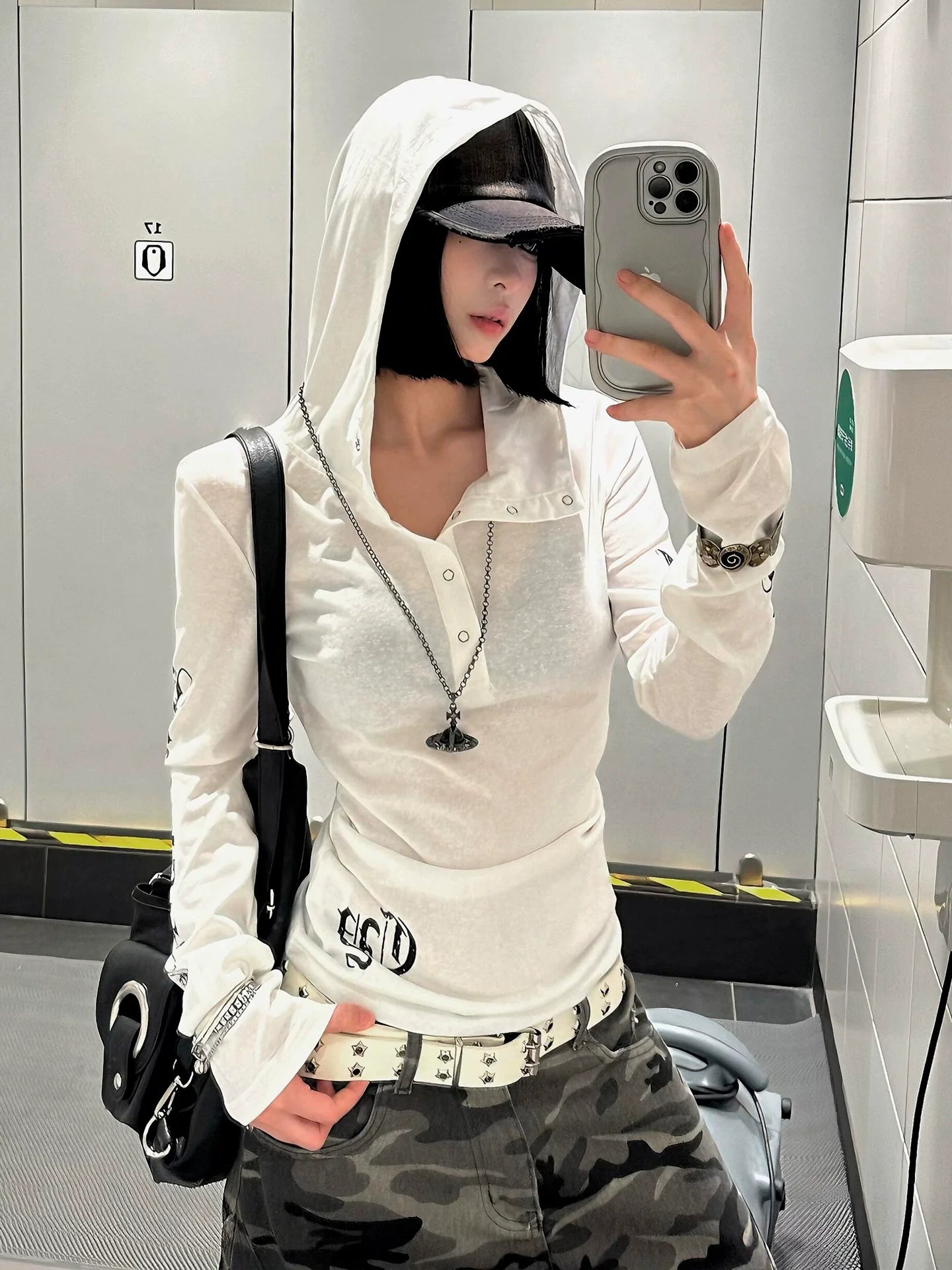 Y2K Punk Sun Protection Hoodie