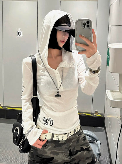 Y2K Punk Sun Protection Hoodie