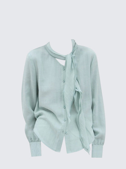 Vintage Lotus Edge Long Sleeve Shirt