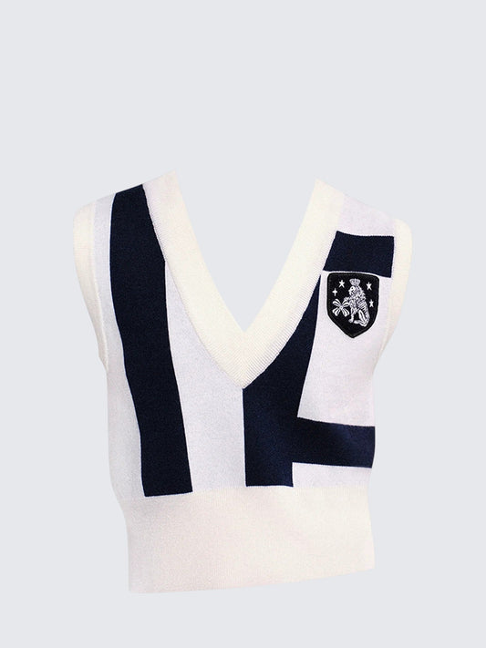Vintage Academic Knit Vest