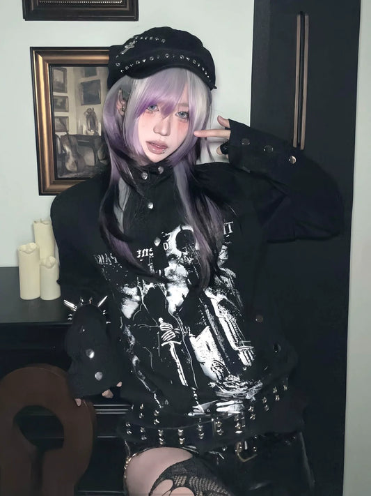 Y2K Black Castle V Tee