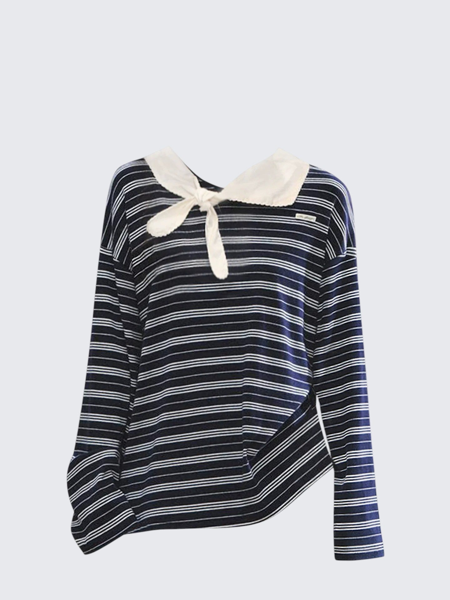 Bow Tie Striped Tee Women