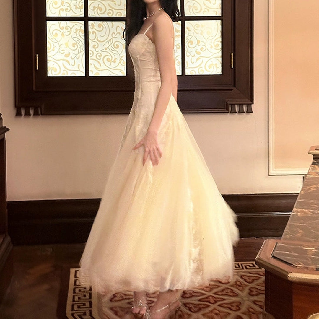 3D Butterfly Lace Gown Dress