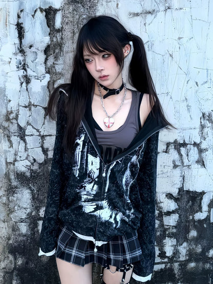 Punk Distressed Hoodie