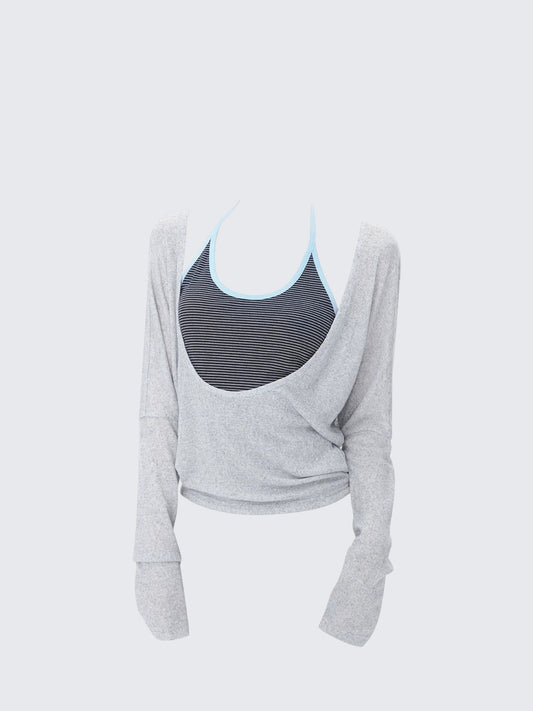 Layered Colorblock U Tee Women