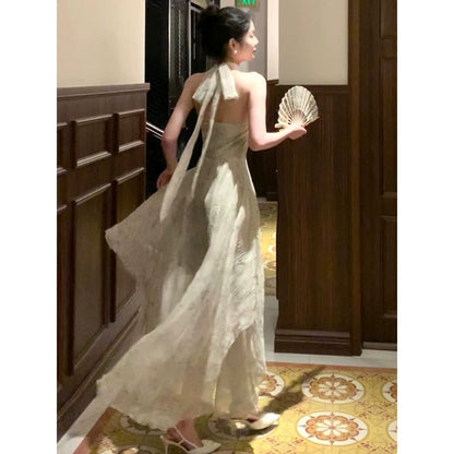 Ink Wash Chinese Style Summer Gown Dress