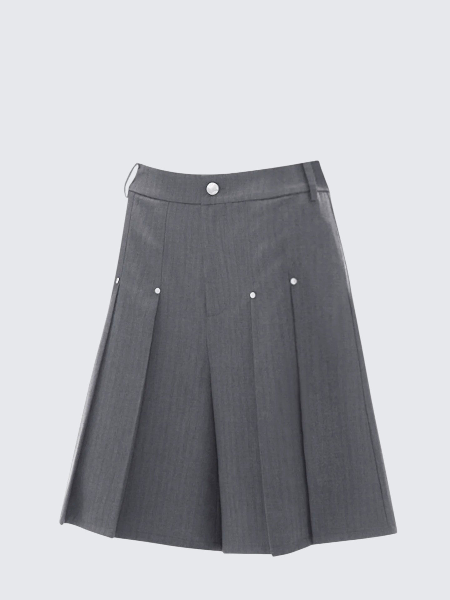 Vintage Studded Pleated Shorts