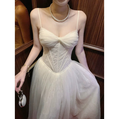 Lace Tulle Ball Gown Prom Dress