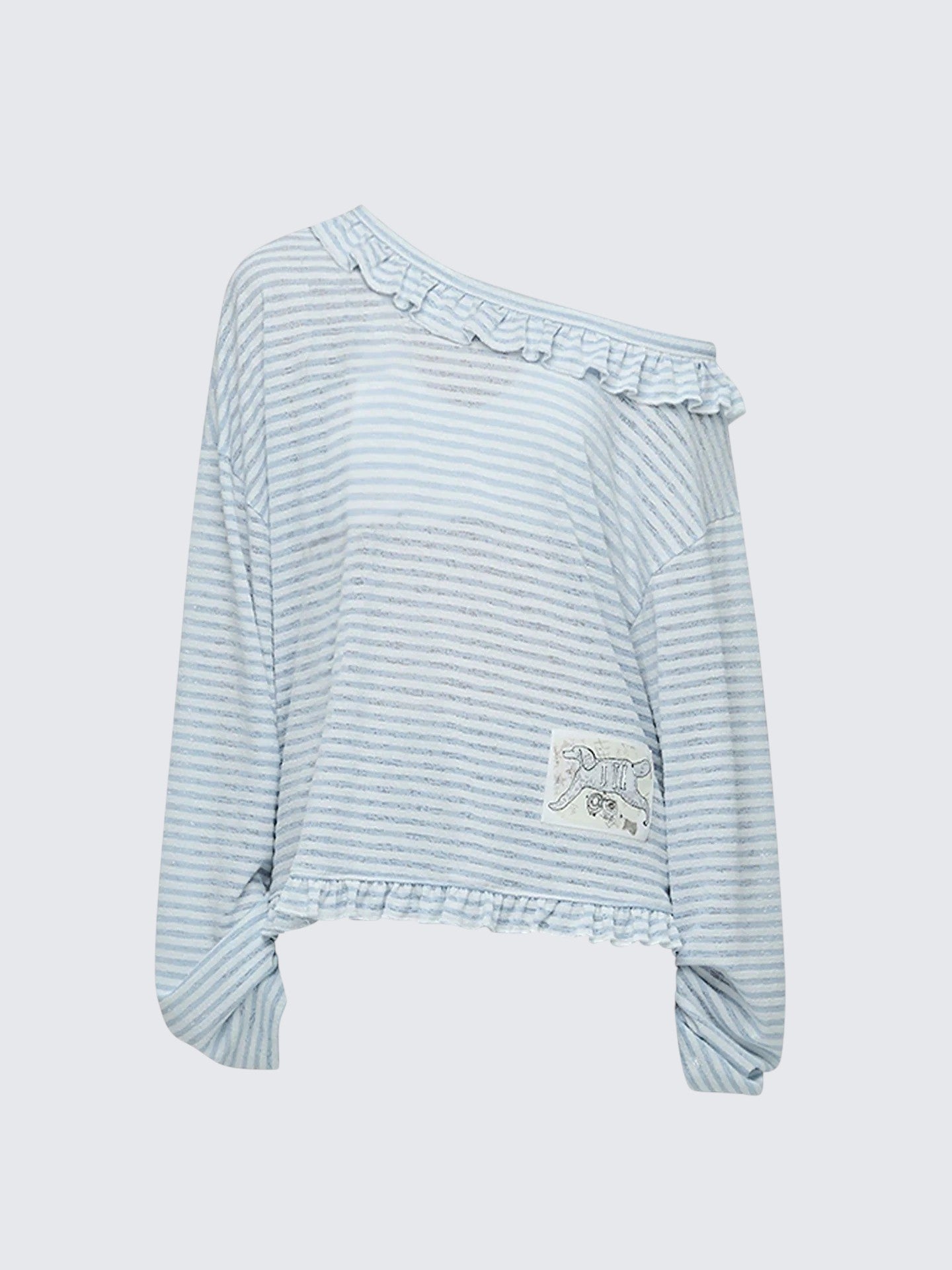 Korean Colorblock Asymmetric Tee