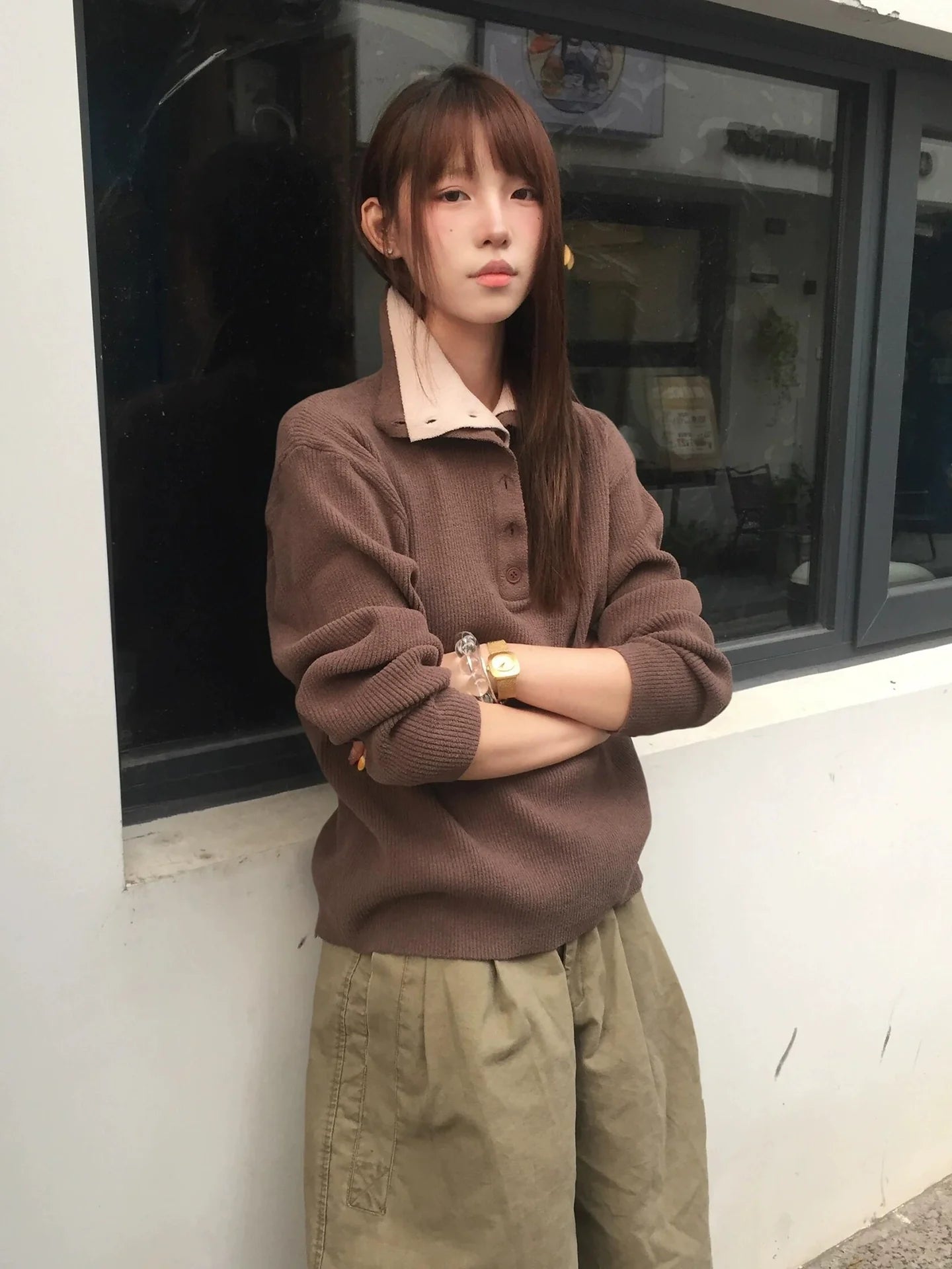 Old Money Faux Layered Sweater