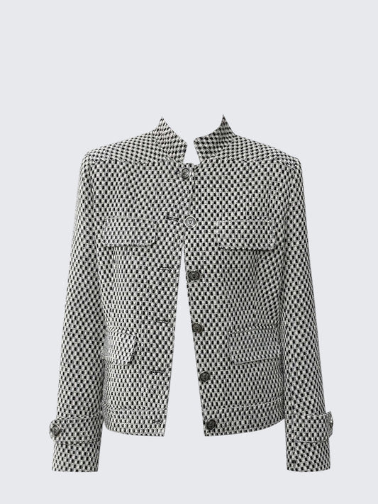 Tweed Collar Jacket Women