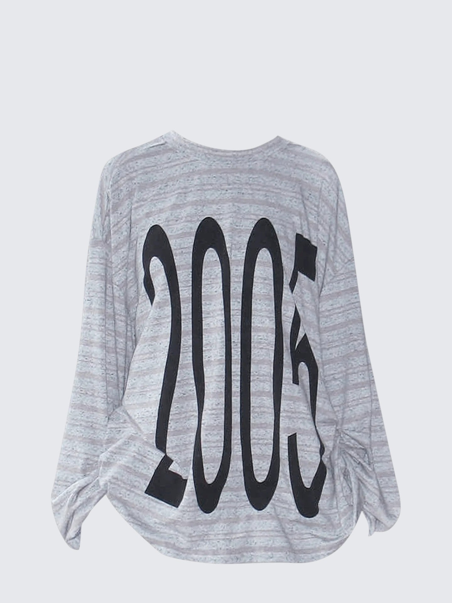 Purple Stripe Graphic Long Sleeve Tee Women