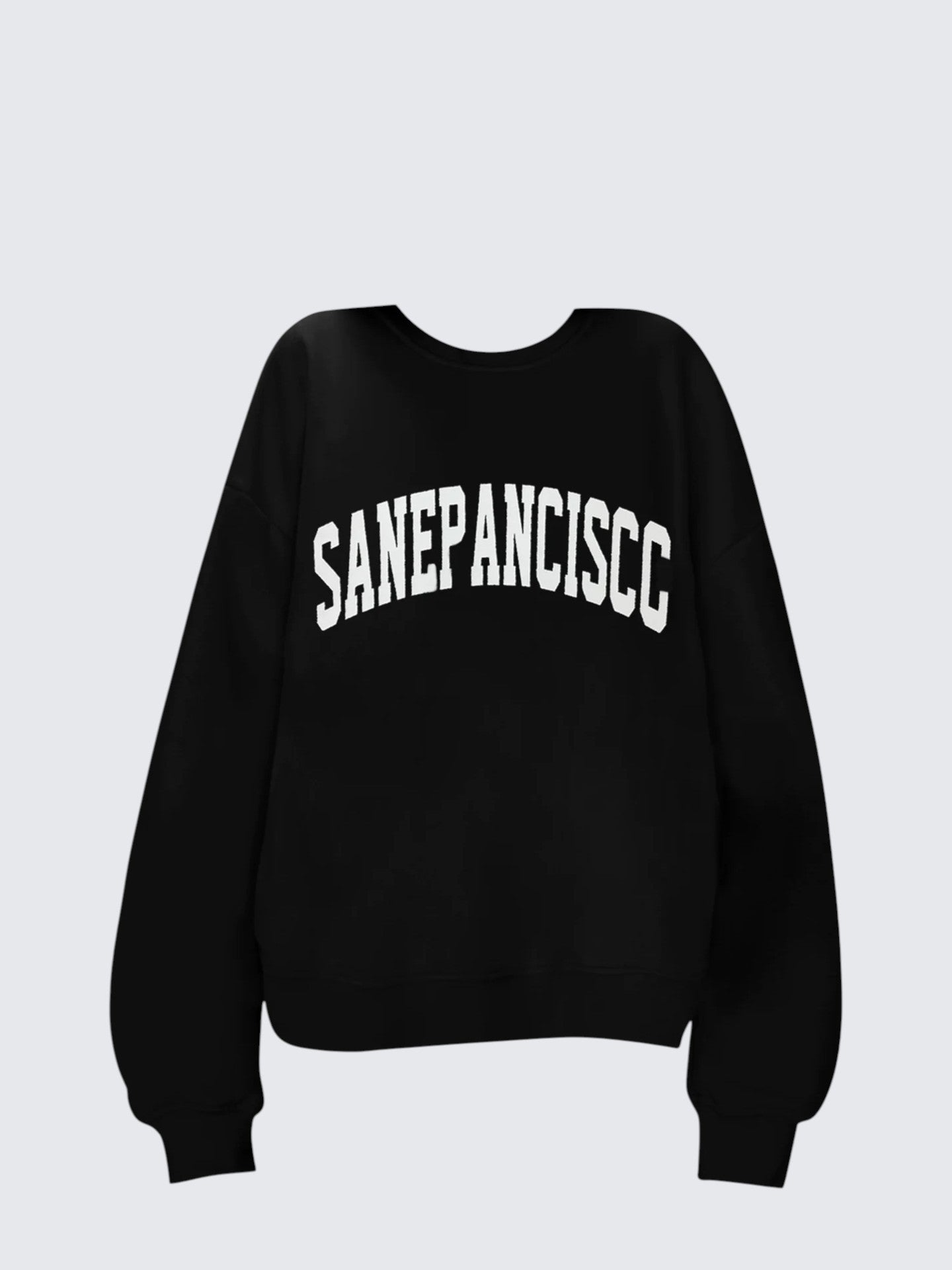 American Vintage Black Print Sweatshirt