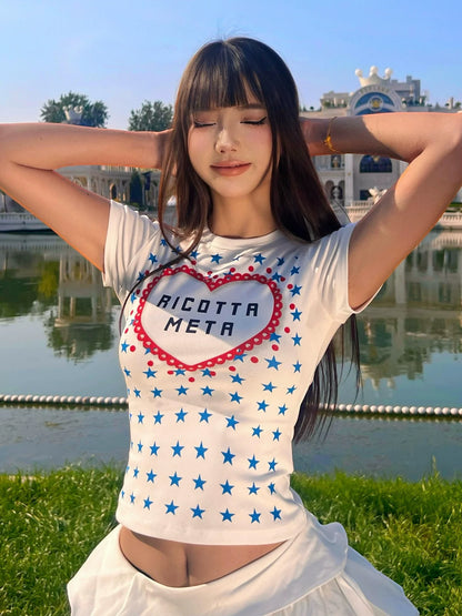 American White Star Tee