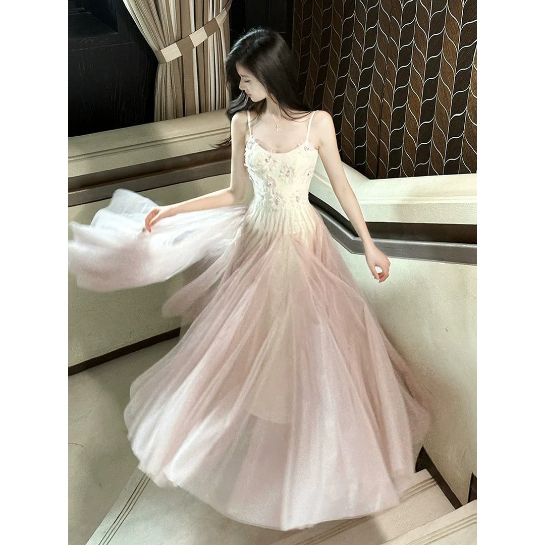 Heavy Lace Tulle Ball Gown Prom Dress