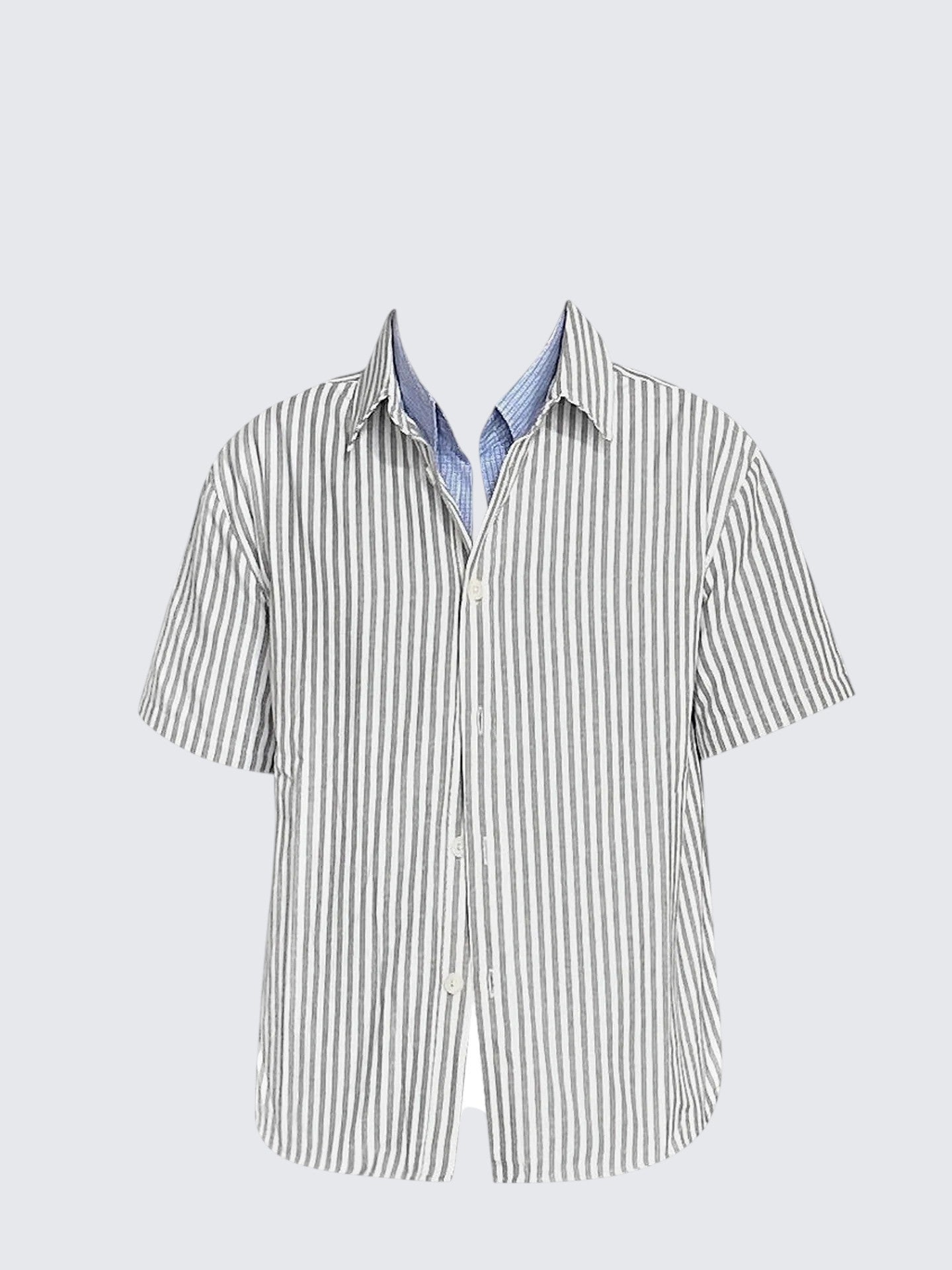Reversible Stripe Short Sleeve Shirt