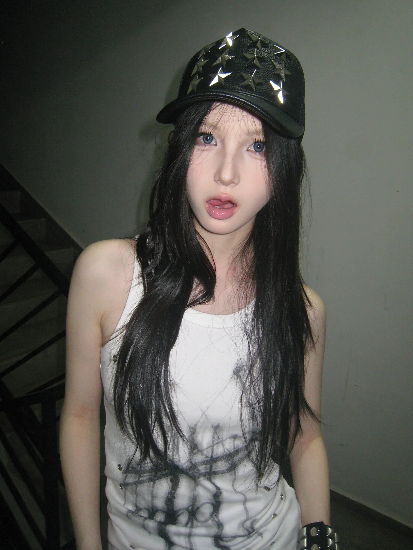 Punk Visual Sleeveless Vest